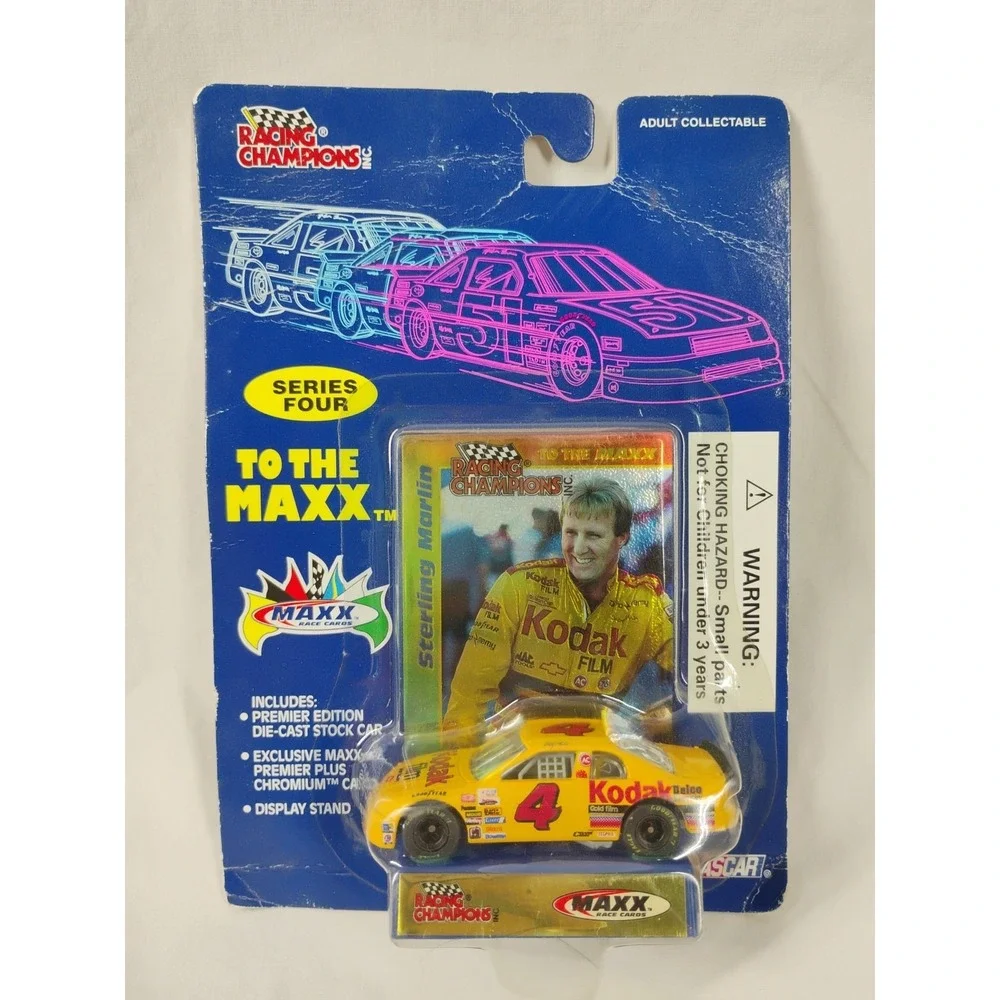 Sterling Marlin #4 Kodak 1995 Racing Champions To The Maxx 1:64 Diecast Car Card